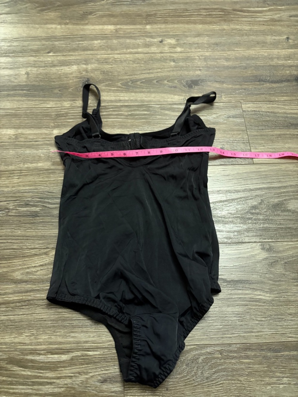 80s/90s European Vintage Marilyn Shapewear Nylon Bodysuit (Black) Size S - Picture 7 of 7